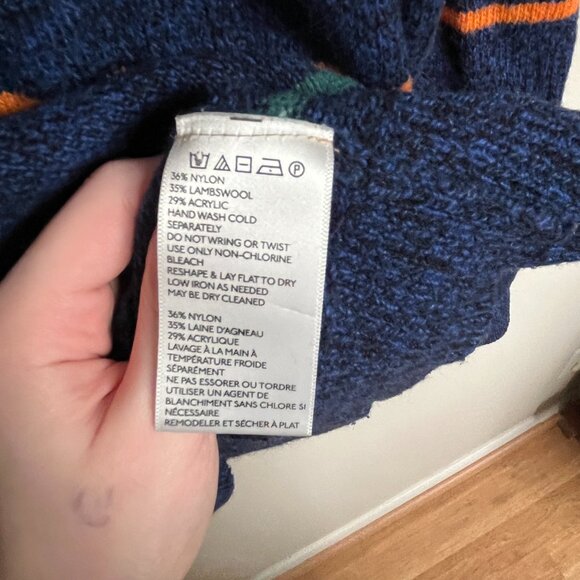 Hanlon Mills Blue Striped Crewneck Pullover - Picture 6 of 8